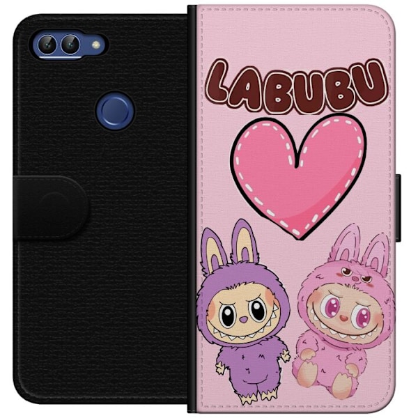 Huawei P smart Plånboksfodral Labubu Pink Monster
