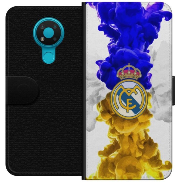 Nokia 3.4 Lompakkokotelo Real Madrid Värit