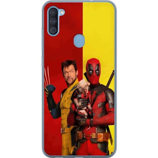 Samsung Galaxy A11 Genomskinligt Skal Deadpool & Wolverine