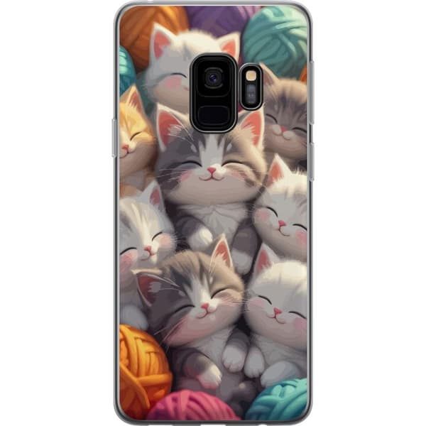Kompatibelt Mobildeksel til Samsung Galaxy S9 Sovande kattungar beige