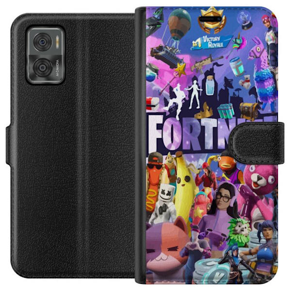 Motorola Moto E22i Tegnebogsetui Fortnite Karakterer Spilmotiver Ikon Gaming Design Populær Kamp Royale Børne Spilkarakterer Motiv
