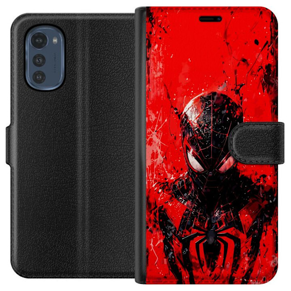 Motorola Moto E32s Tegnebogsetui Spider Man