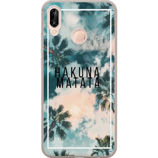 Huawei P20 lite Gennemsigtig cover Hakuna Matata