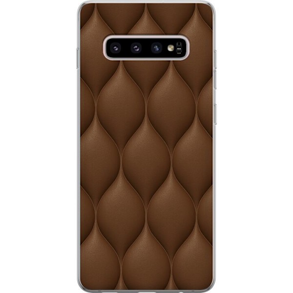 Samsung Galaxy S10+ Genomskinligt Skal Cocoa Scales