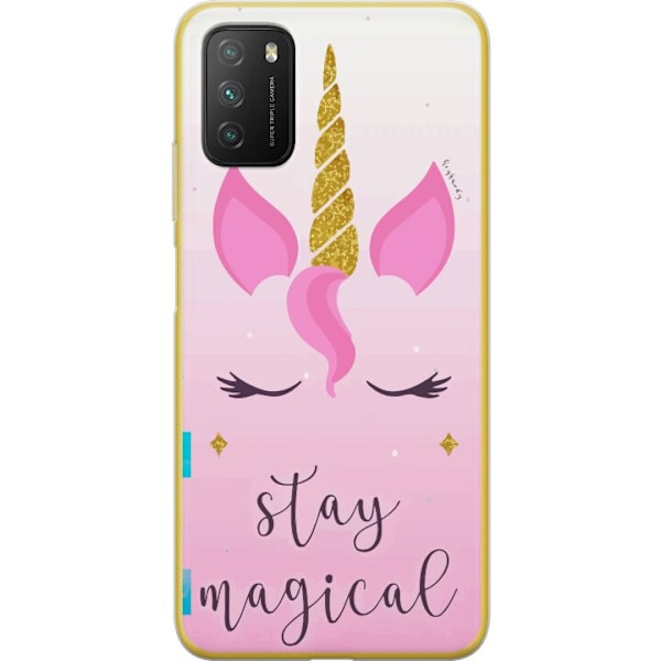 Xiaomi Poco M3  Genomskinligt Skal Unicorn Face