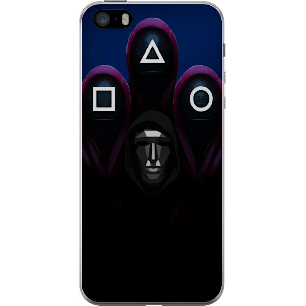Apple iPhone 5s Genomskinligt Skal Squid Game Säsong 3 Nya Ikoner Populär Serie TV Motiv Asiatisk Drama Trend Ikoniskt Grafisk Design
