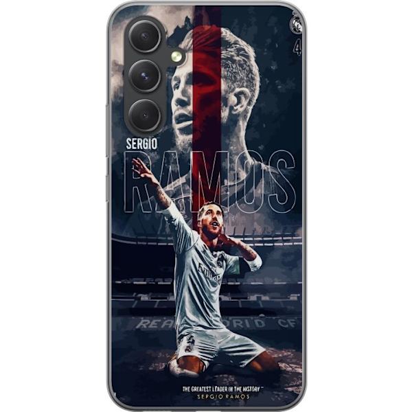 Samsung Galaxy S24+ Genomskinligt Skal Ramos Fotboll Legend Motiv Spelare Real Madrid Spanien Back Ikoniskt Namn Fotbollsstjärna Sport