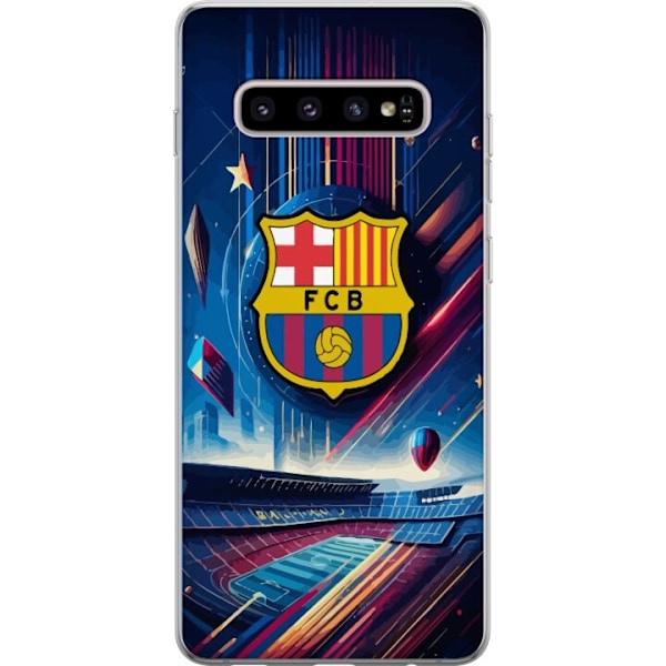 Samsung Galaxy S10+ Läpinäkyvä kuori FC Barcelona