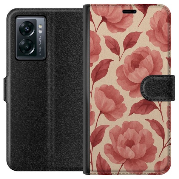 OnePlus Nord N300 Lommeboketui Rose Blomst