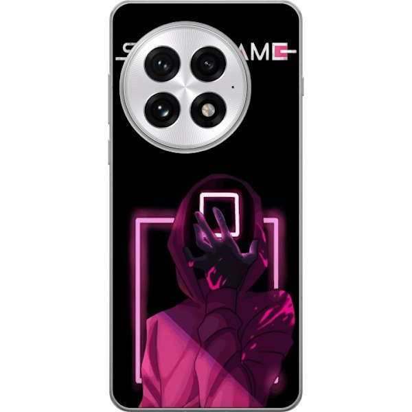 OnePlus 13 Genomskinligt Skal Squid Game Tema Populär Serie Motiv Grafiskt Ikoniskt Design Asiatisk Popkultur Spänning Drama
