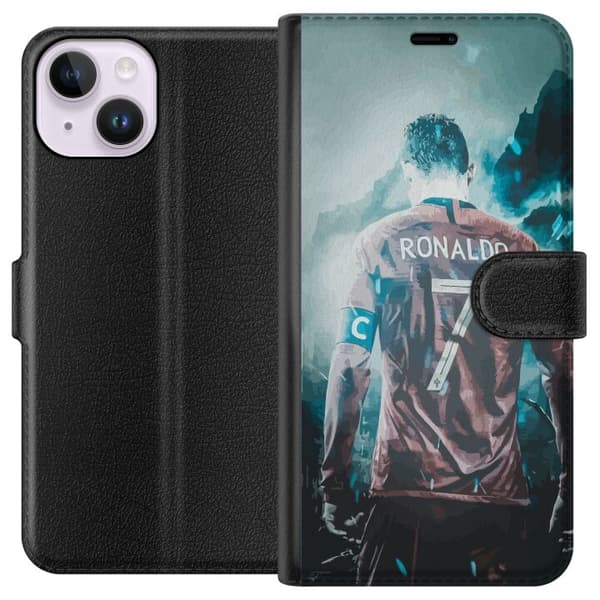 Kompatibel Tegnebogsetui til Apple iPhone 14 Ronaldo