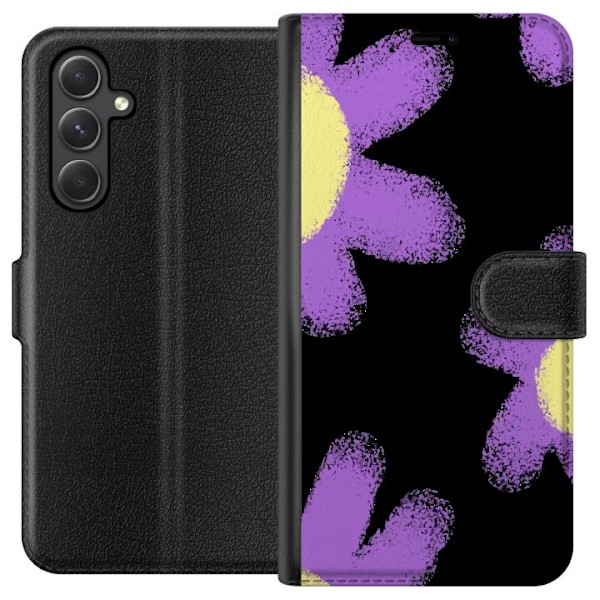 Samsung Galaxy A15 5G Tegnebogsetui Blomsterdragt