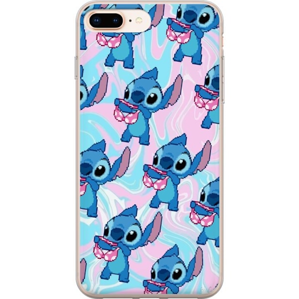 Apple iPhone 8 Plus Läpinäkyvä kuori Stitch Retro