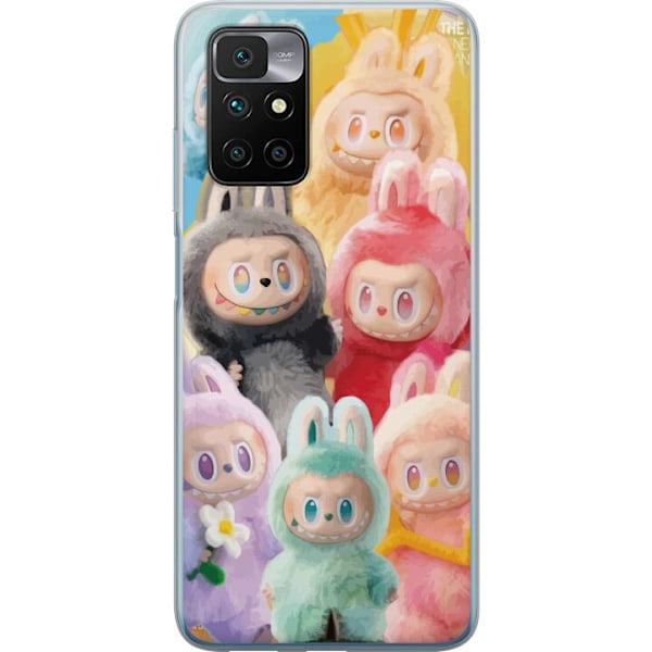 Xiaomi Redmi 10 Genomskinligt Skal Labubu Sketch Style – Han