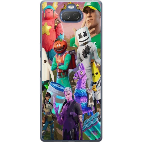 Sony Xperia 10 Plus Läpinäkyvä kuori Fortnite