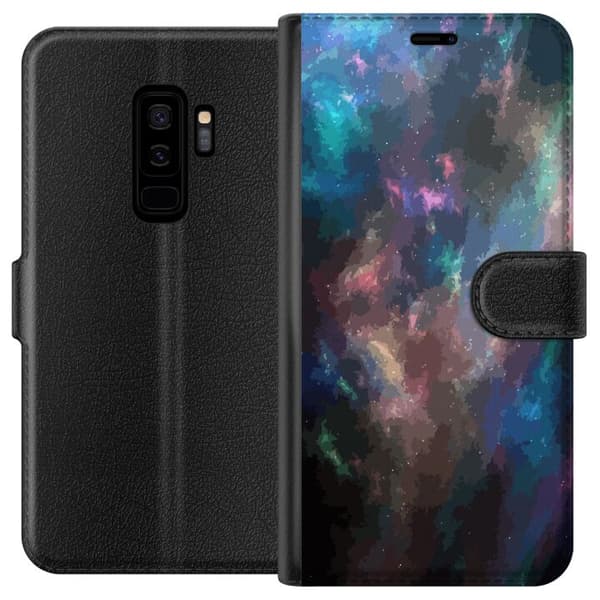 Kompatibel Tegnebogsetui til Samsung Galaxy S9+ Galakse Marmor