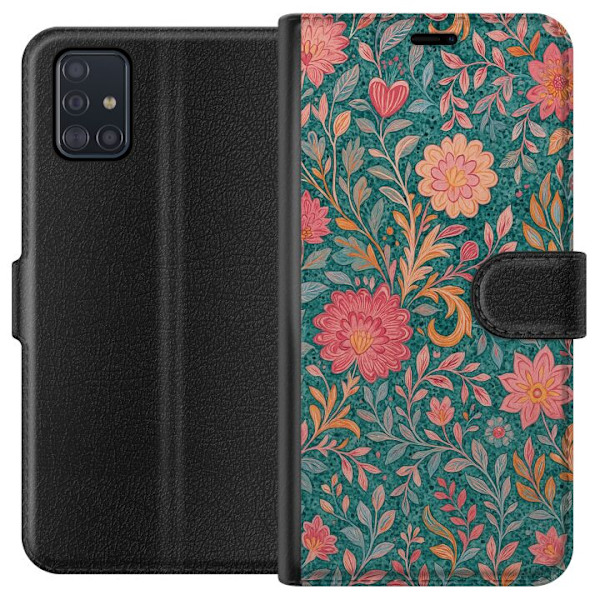 Samsung Galaxy A51 Lompakkokotelo Floral Dream