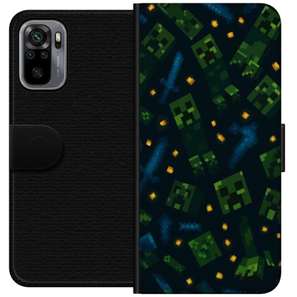 Xiaomi Redmi Note 10S Tegnebogsetui Minecraft Dungeons Mob