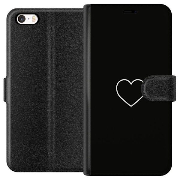 Apple iPhone 5 Lompakkokotelo Sydän