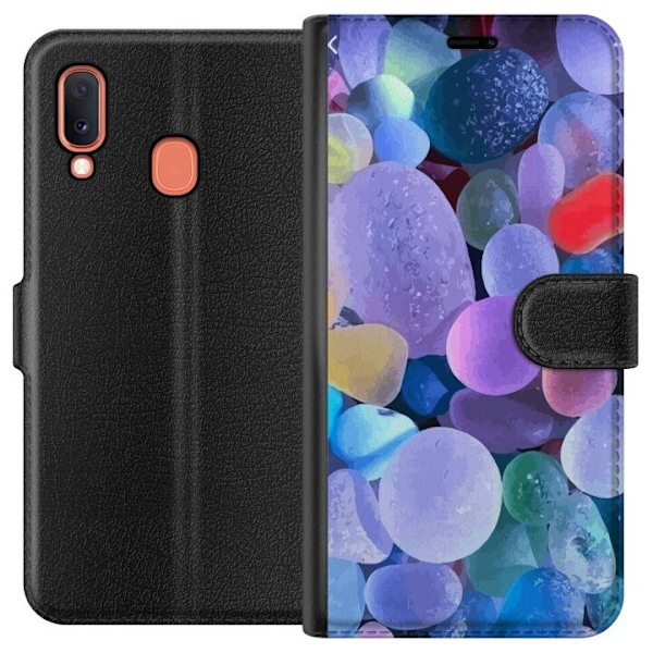Samsung Galaxy A20e Lommeboketui Fargesterke steiner
