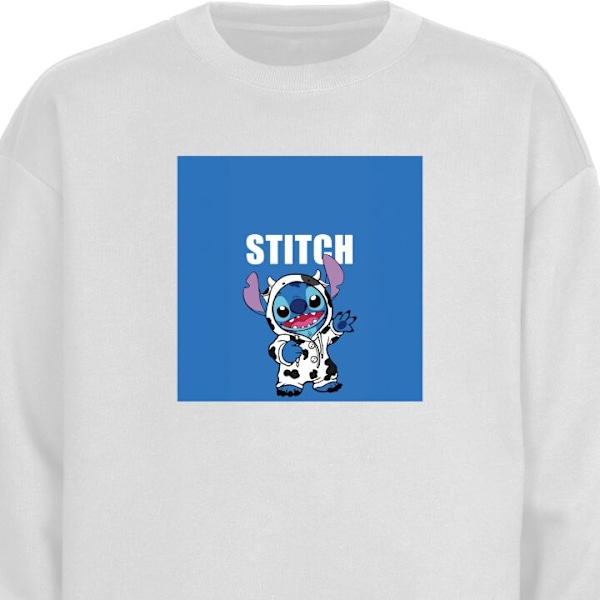 Sweatshirt til Voksne | Klassisk Collegebluse Sy hvid XXL