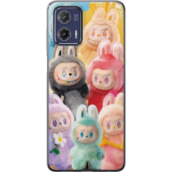 Motorola Moto G73 Genomskinligt Skal Labubu Sketch Style – H