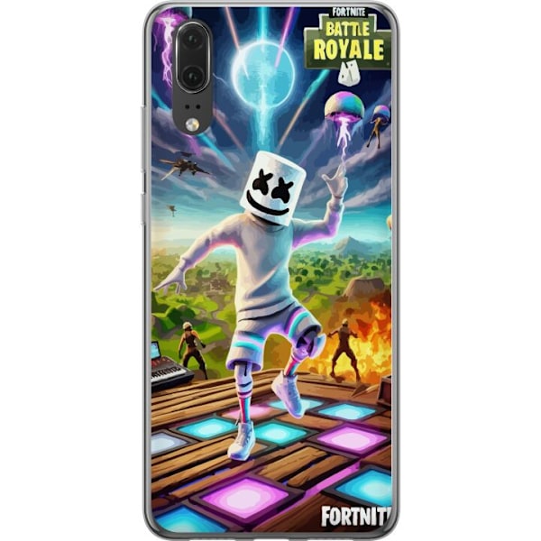 Huawei P20 Läpinäkyvä kuori Fortnite