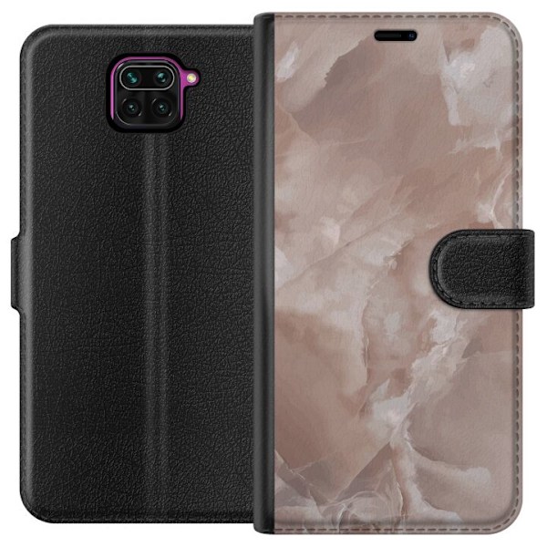 Xiaomi Redmi Note 9 Lommeboketui Marmor Rosa