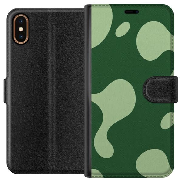 Kompatibelt Plånboksfodral till Apple iPhone XS Matcha Melt grön