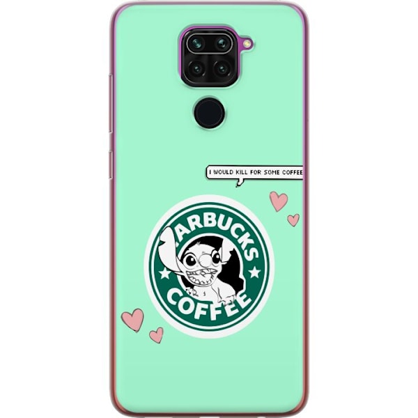 Xiaomi Redmi Note 9 Gennemsigtig cover Stitch Kaffe