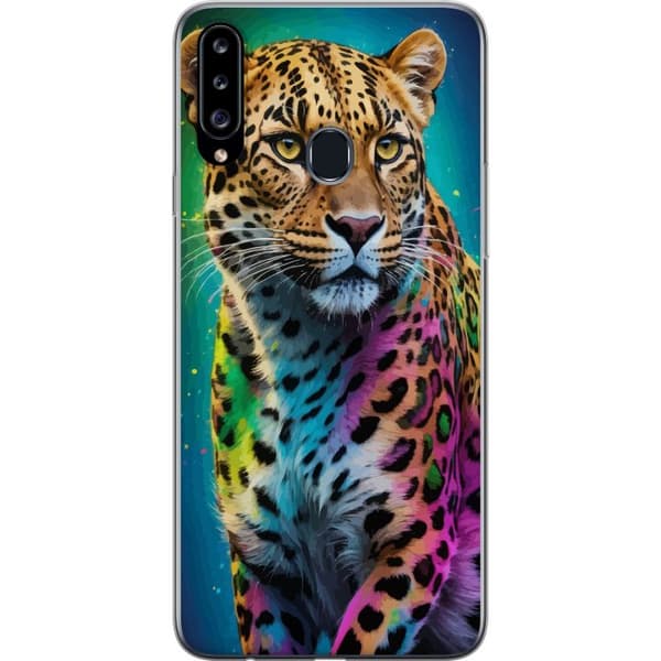 Kompatibelt Mobilskal till Samsung Galaxy A20s Leopard