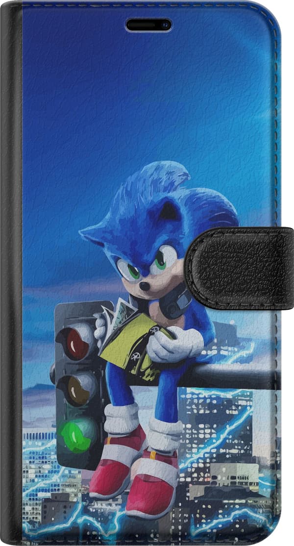 Kompatibelt Plånboksfodral till Apple iPhone XS Sonic the Hedgehog