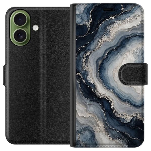Kompatibelt Plånboksfodral till Apple iPhone 17 Nattagat blå
