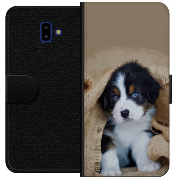 Samsung Galaxy J6+ Plånboksfodral Hundbebis