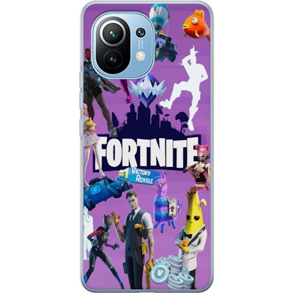 Xiaomi Mi 11 Gjennomsiktig deksel Fortnite