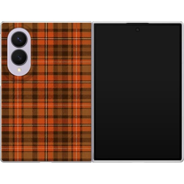 Kompatibel Mobilcover til Samsung Galaxy Z Fold8 Orange efterårstartan orange