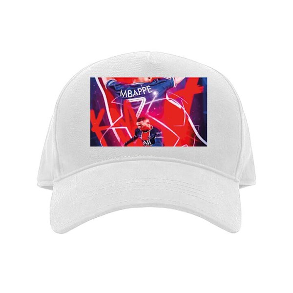 Caps for Voksen | Klassisk Justerbar Caps Kylian Mbappé hvit Voksen