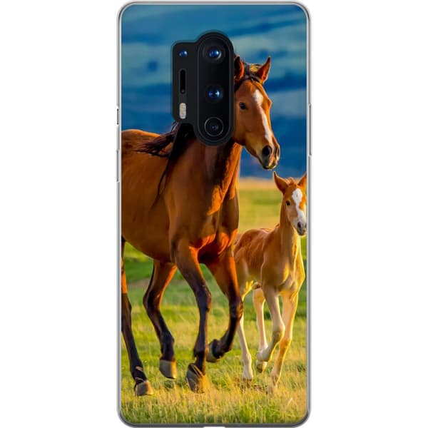 Kompatibel Mobilcover til OnePlus 8 Pro Løbende heste