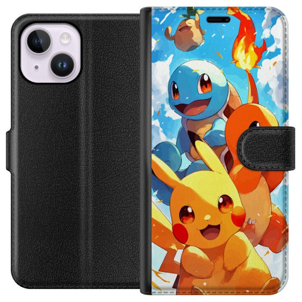 Apple iPhone 15 Plus Tegnebogsetui Pocket Creatures - inspirer