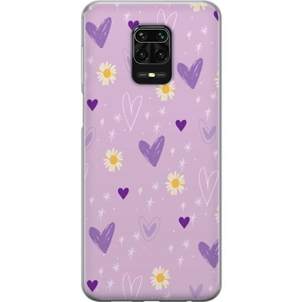 Xiaomi Redmi Note 9S Gennemsigtig cover Blomster