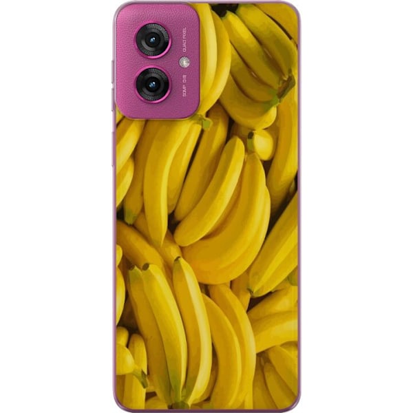 Motorola Moto G55 Genomskinligt Skal Banana Pattern – lekful