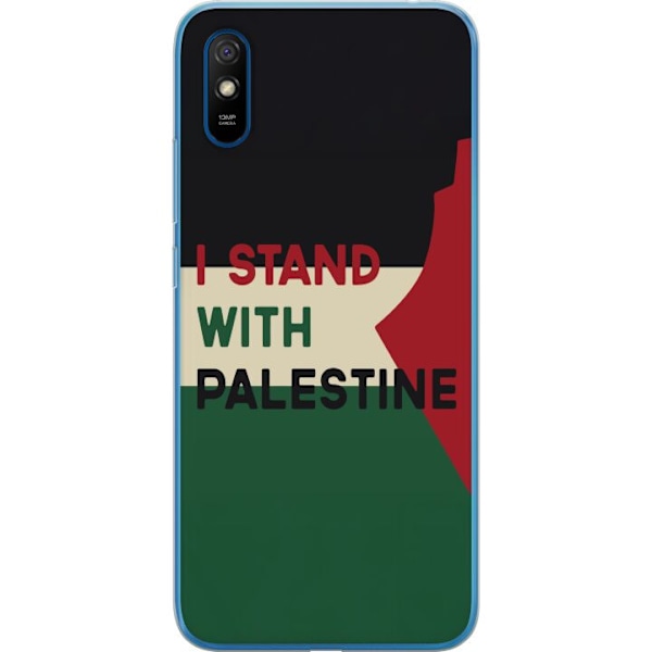 Xiaomi Redmi 9A Genomskinligt Skal Stand with Palestine – solidaritetsdesign med starkt budskap