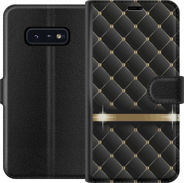 Kompatibelt Plånboksfodral till Samsung Galaxy S10e Lyxig Svart