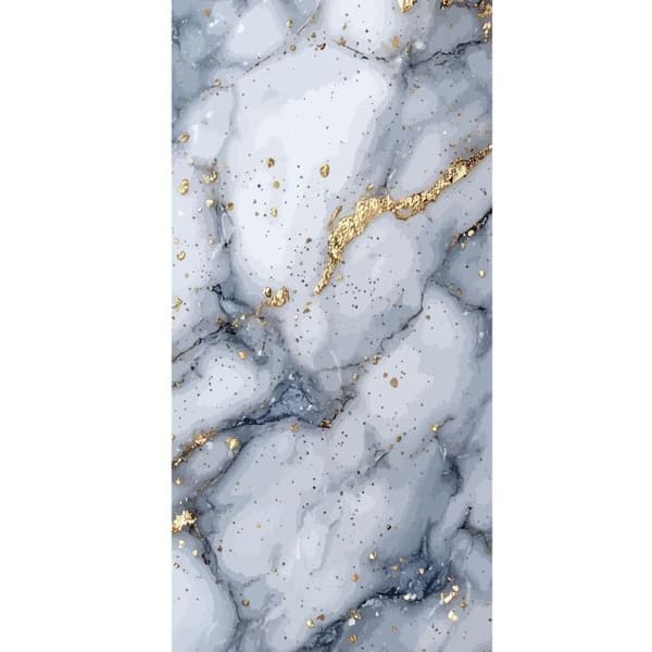 Kompatibelt Plånboksfodral till Apple iPhone 13 Pro Vit och grå marmor med eleganta ådringar, guldsprickor och skimrande detaljer vit