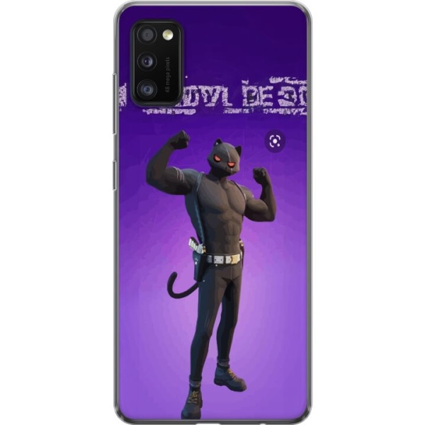Samsung Galaxy A41 Gennemsigtig cover Fortnite - Meowscles