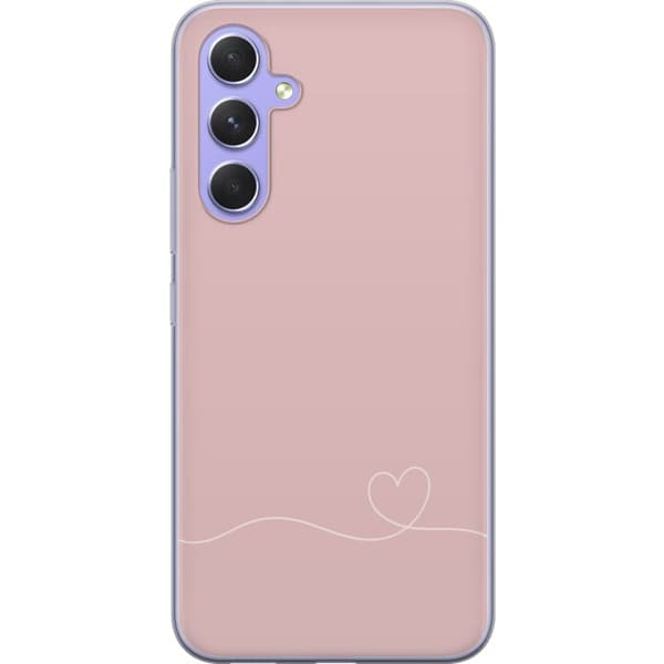 Kompatibelt Mobildeksel til Samsung Galaxy A54 Rosa Hjärna Design