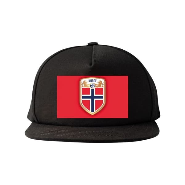 Snapback-lue svart one size