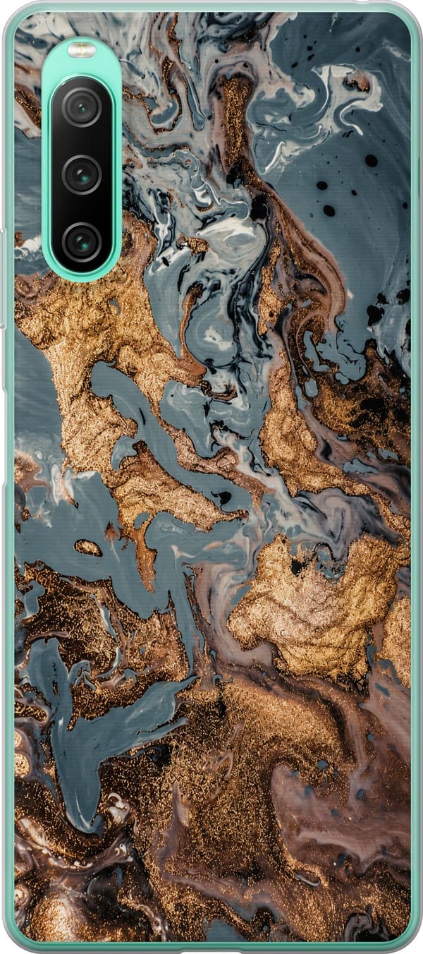 Kompatibelt Mobildeksel til Sony Xperia 10 IV Grå marmormiks grå
