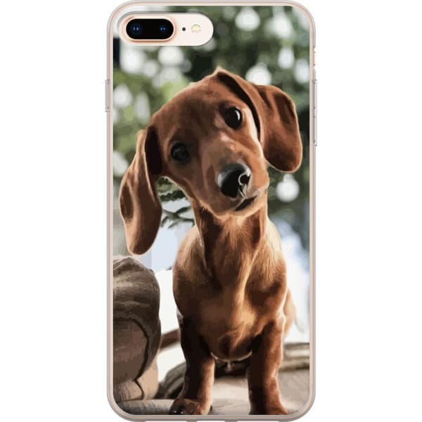 Kompatibel Mobilcover til Apple iPhone 8 Plus Ung Hund