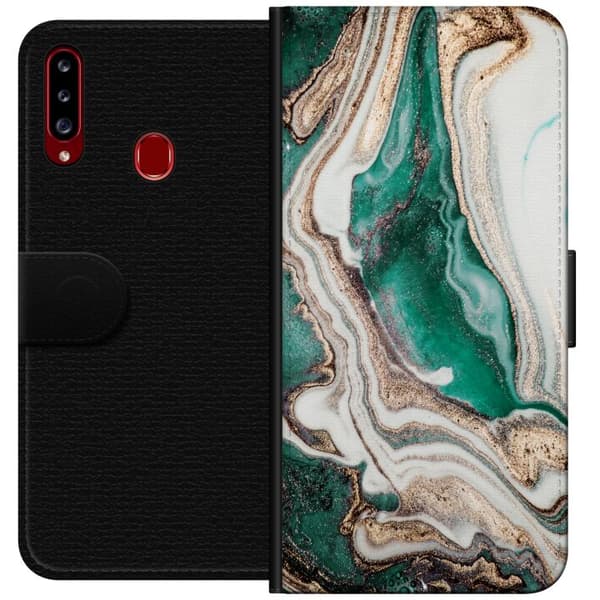 Kompatibelt Plånboksfodral till Samsung Galaxy A20s Mönster